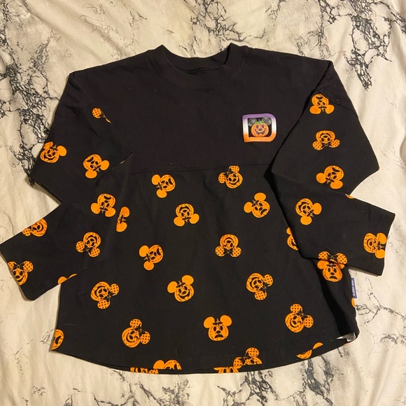 NWT Disney Parks Walt Disney World Halloween Pumpkin Glow in Dark Shirt Size XL - Picture 3 of 5